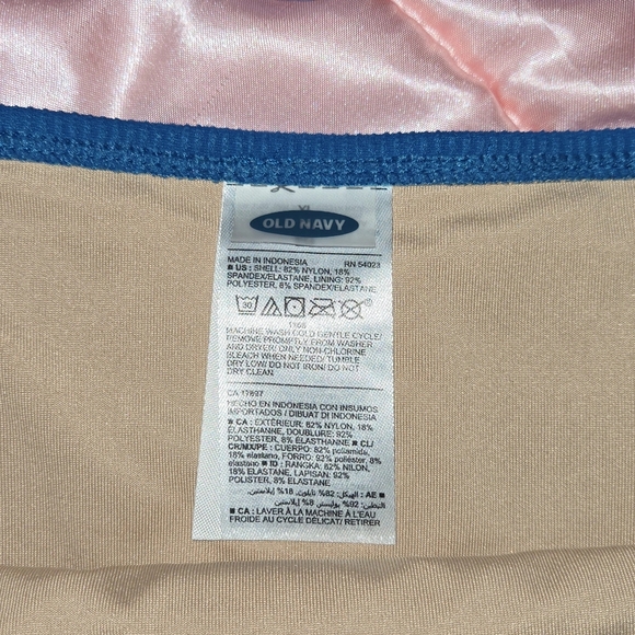 Old Navy Pink and Blue Satin Top - Picture 4 of 4